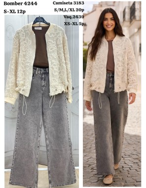 CHAQUETA BOMBER BORDADA