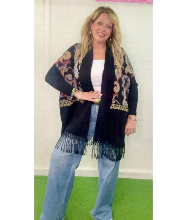 CHAQUETA KIMONO FLECOS