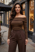 JERSEY DE RAYAS CON CUELLO BARCO – AMATISTA