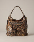 BOLSO DE MUJER LEOPARDO CON BOLSILLOS Y ASA CORTA – DAKOTA