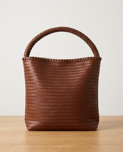 BOLSO DE MUJER TRENZADO MARRÓN – MILA